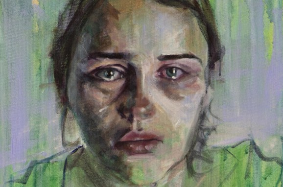 5. Dont Look At Me Fiona Brady 2020 acrylic on canvas 40 x 50cm