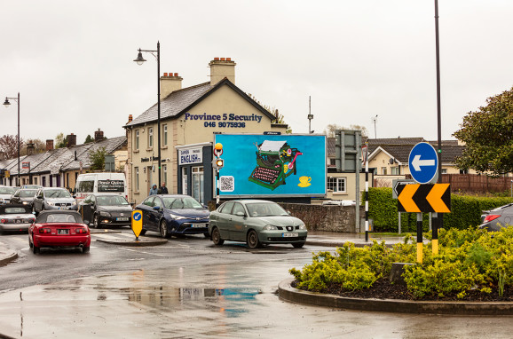 Kathleen billboard on Railway Street Navan. Photo Anthony Hobbs 2