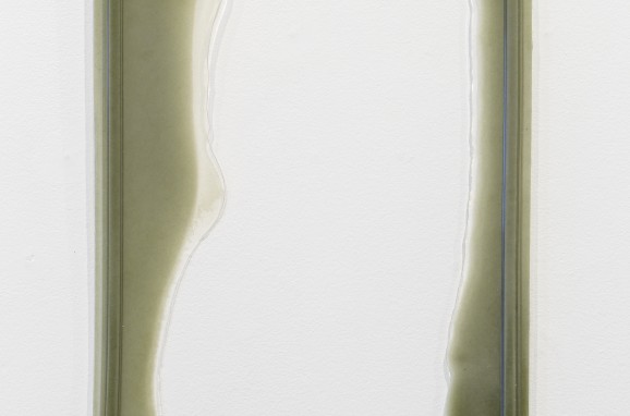 stone flow Marie Farrington 2022 volcanic olivine dust bio resin 62 x 39 v2.5 x 0.5cm
